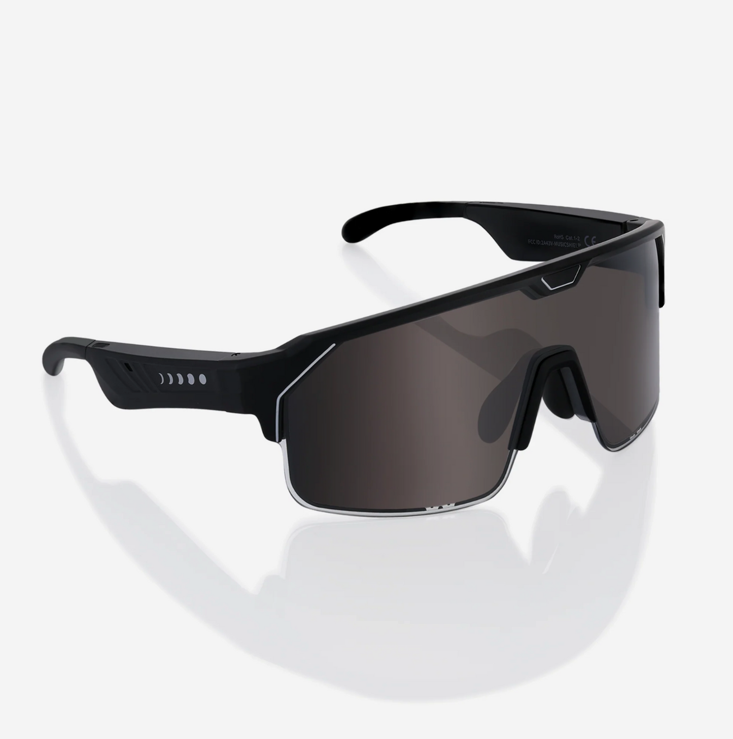 GAFAS SHIELD - Negro - Ajuste de intensidad y música
